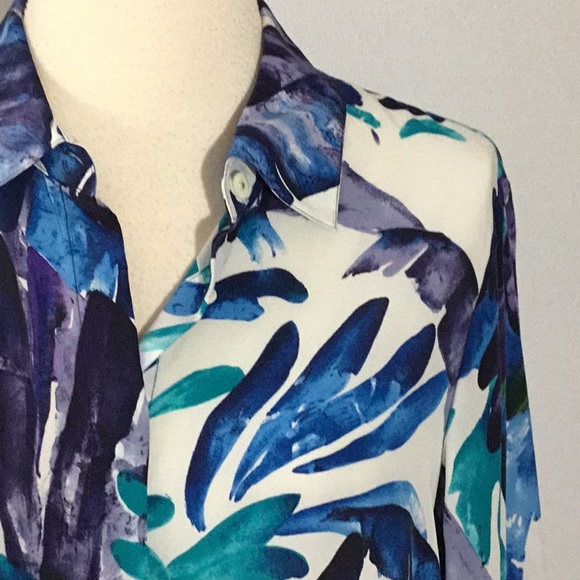 Worth 100% Silk Blouse, sz M - Picture 2 of 7